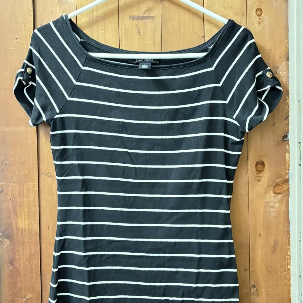 White House/ Black Market Women's Striped Boat Shirt